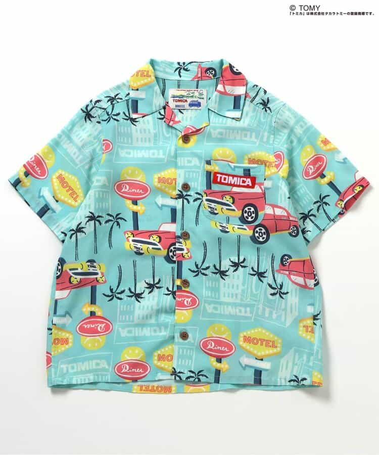 🇯🇵預訂 日本直送🇯🇵Breeze x Tomica系列兩色椰樹車車滿印夏威夷襯衫