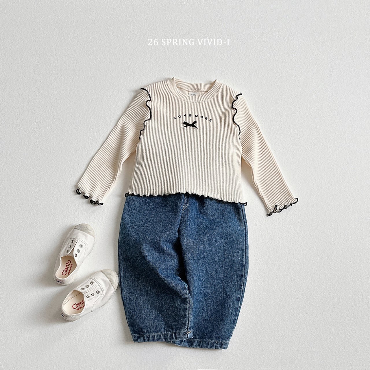 🌸預訂 韓國直送🌸🇰🇷VIVIDI三色絲帶花邊長袖上衣