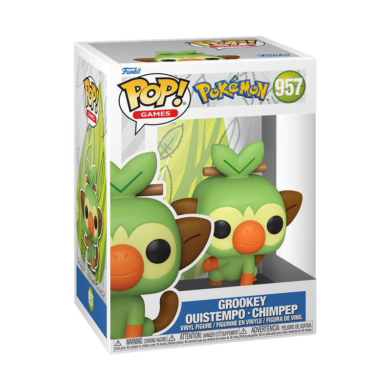 📦訂購 英國代購 Funko POP! Pokemon Grookey Figure 寵物小精靈 敲音猴 模型 