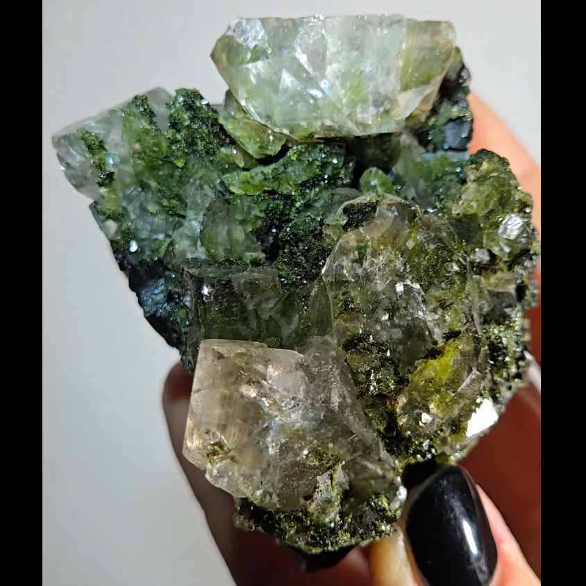 Epidote and quartz specimen from Turkey - ED1