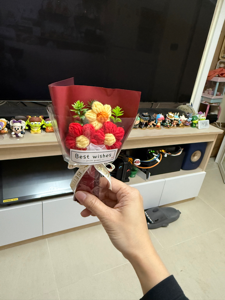 手工針織迷你小花束