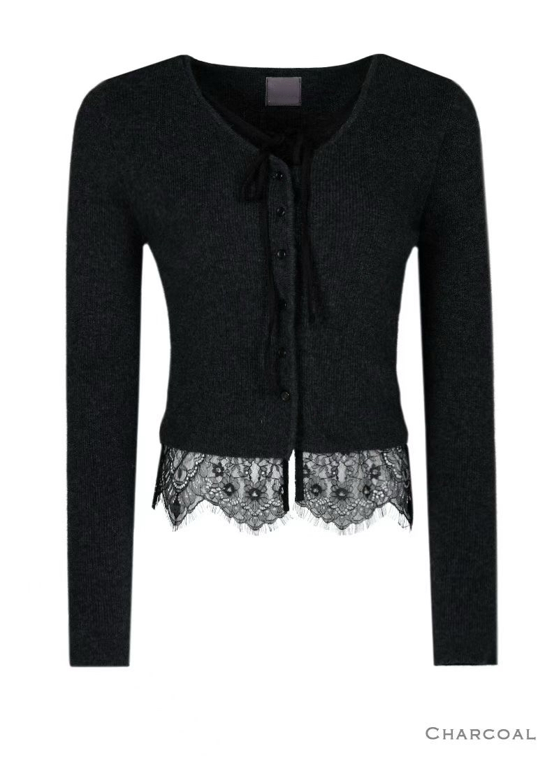 Romantic soft lace cardi