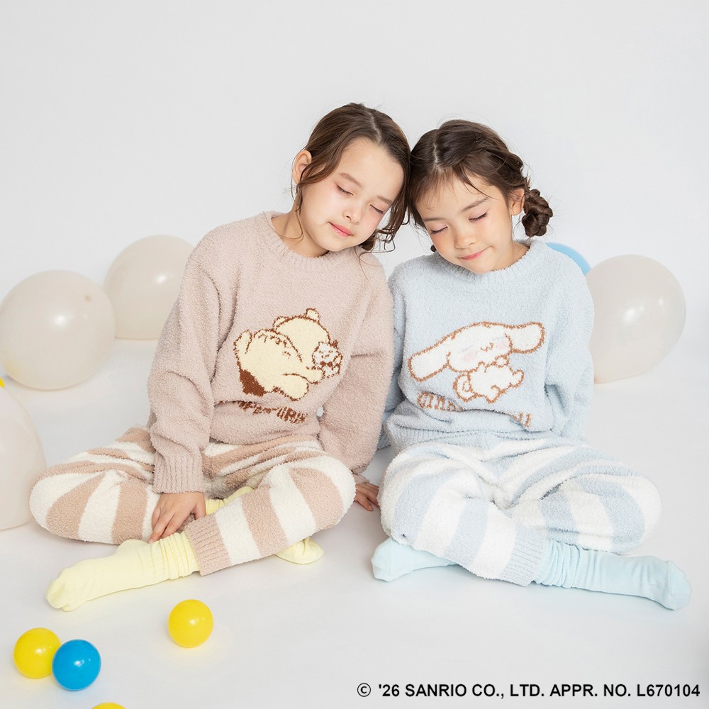 🆕【⭐訂購⭐】 🇯🇵日本直送🌀#Sanrio #Pompompurin / #Cinnamoroll 棉花糖針織長袖家居服🌀[ELJA-0076][261108]