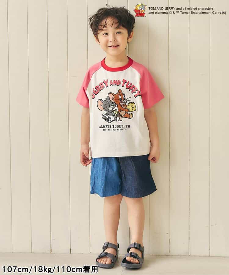 🇯🇵預訂 日本直送🇯🇵Apres les cours x Tom & Jerry系列四色人物刺繡貼花拼色短袖T恤