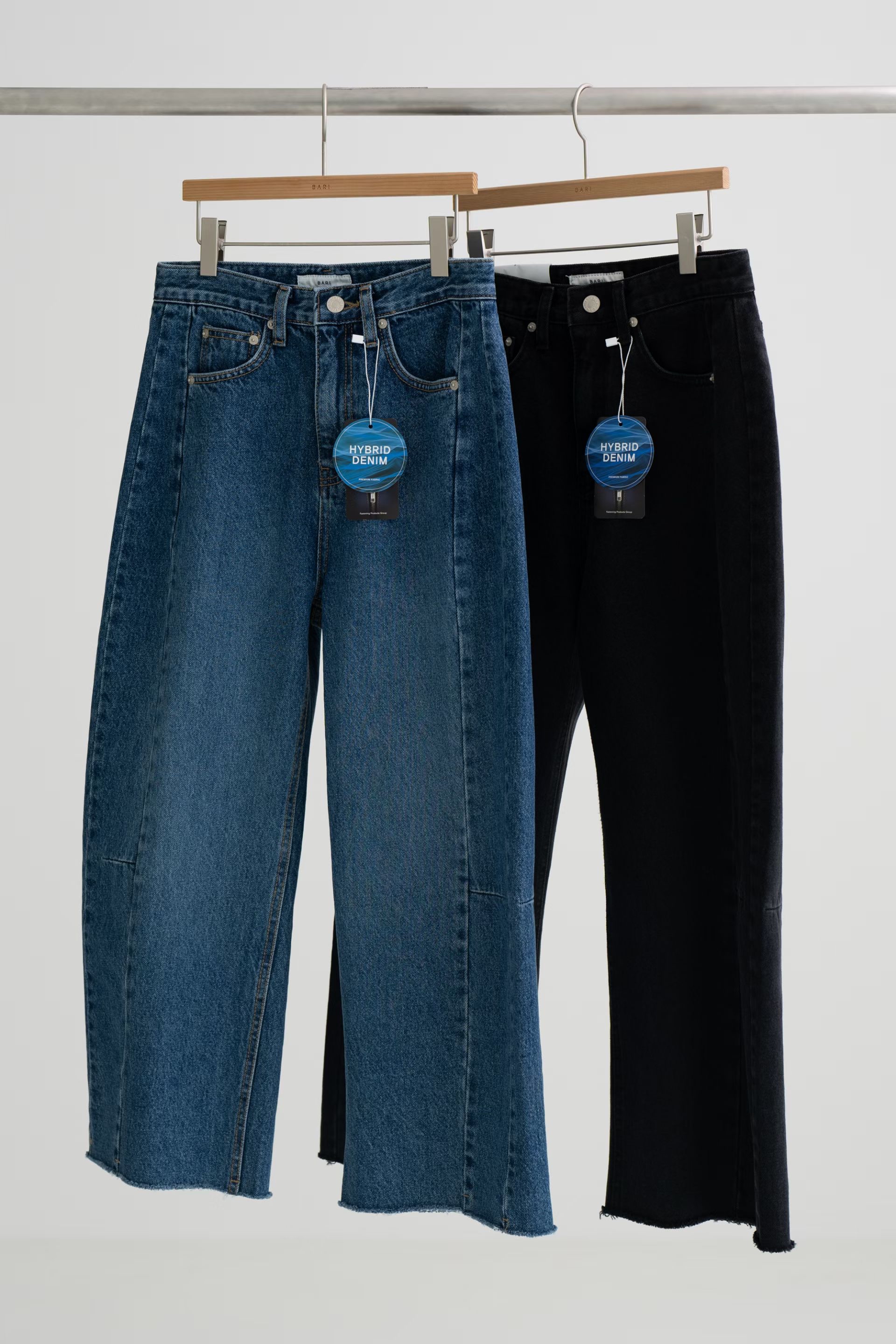 側車骨9 分牛仔褲