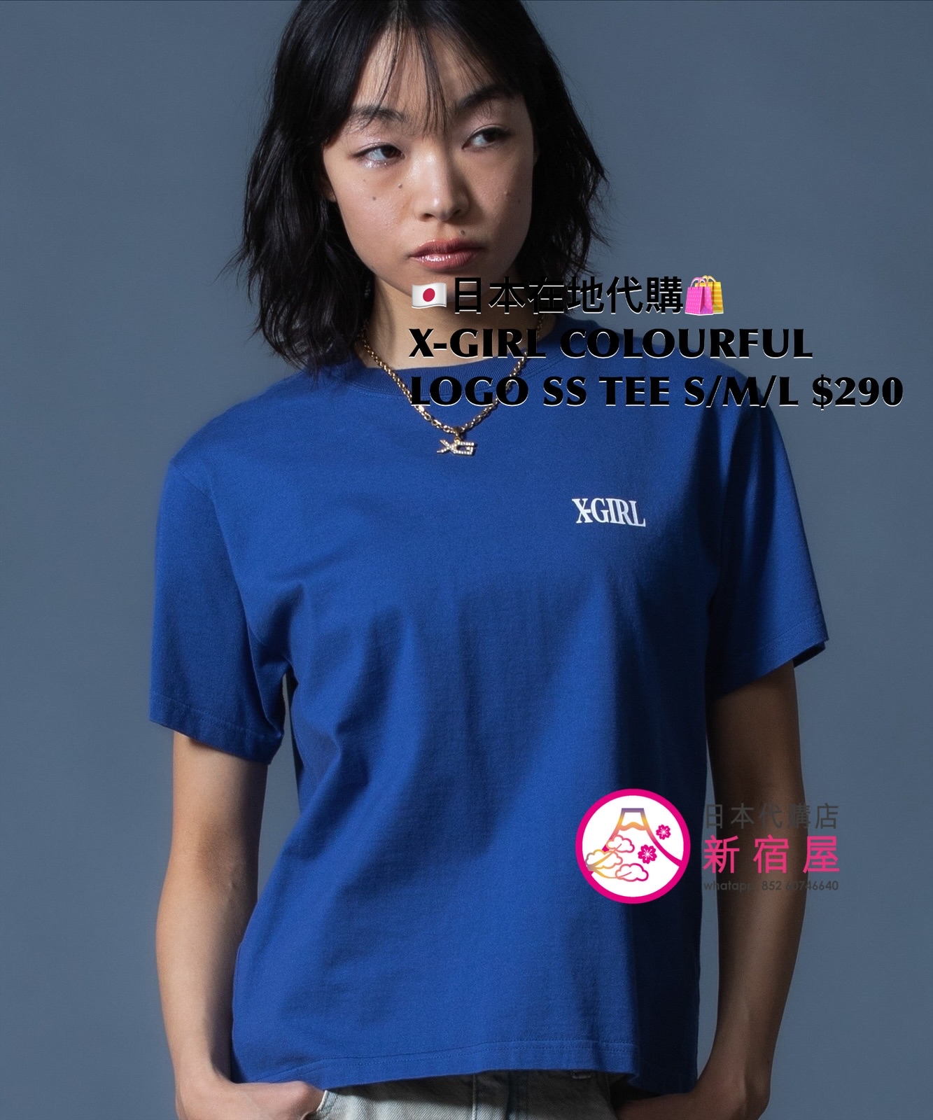 X-GIRL COLOURFUL LOGO S/S TEE