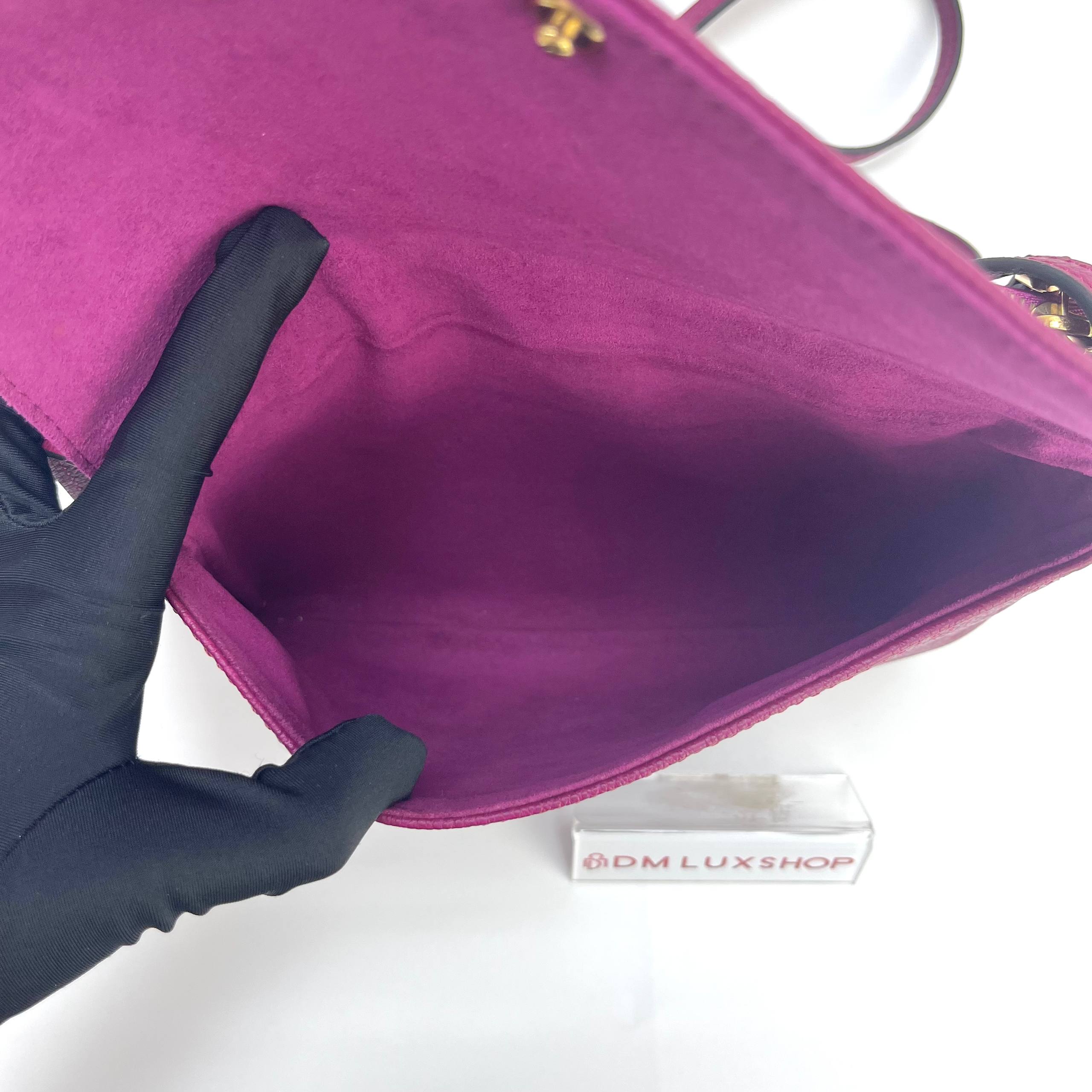 LV Fuschia Empreinte Twice Crossbody Bag