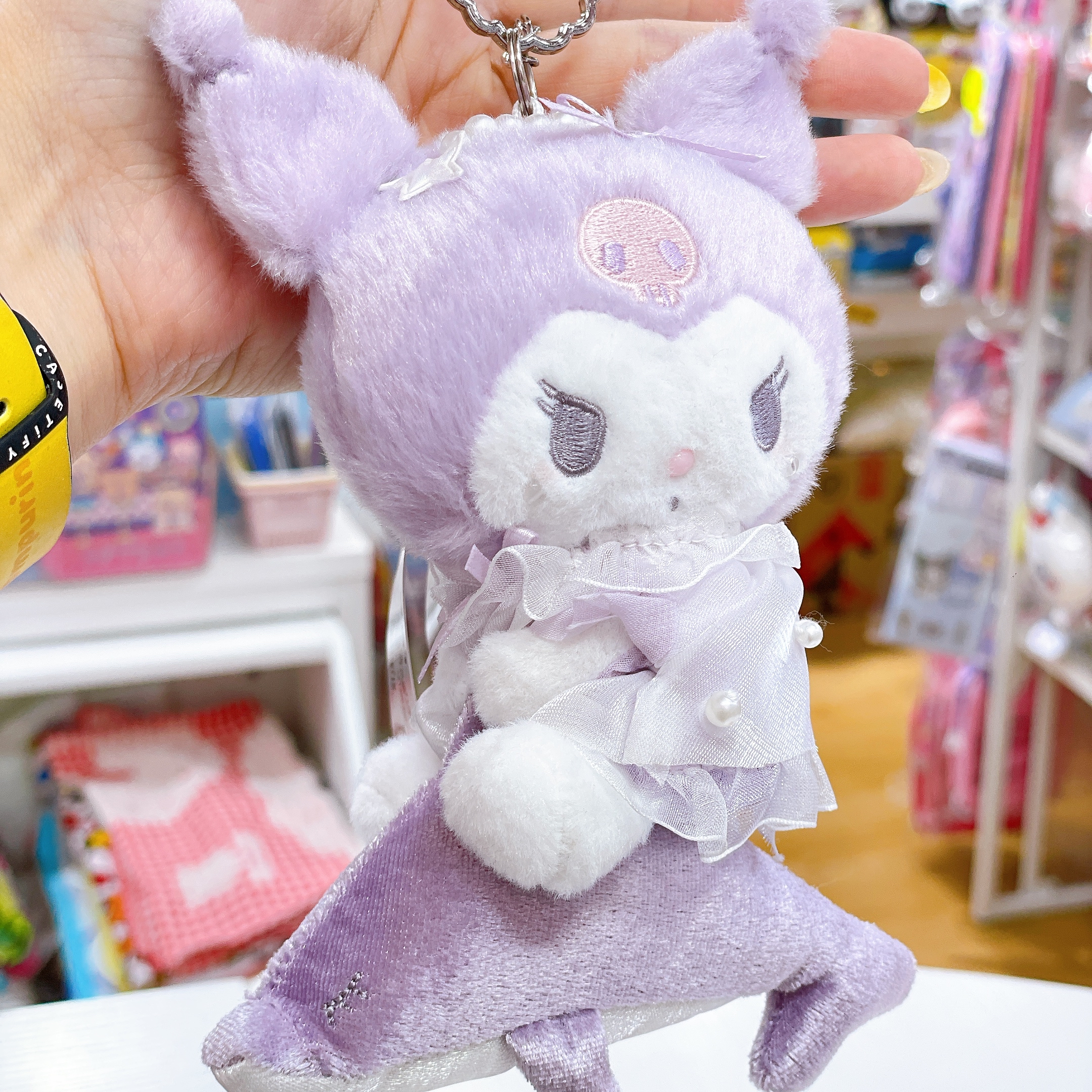 上海限定Sanrio 月光海豚系列Kuromi 肉桂狗公仔掛飾