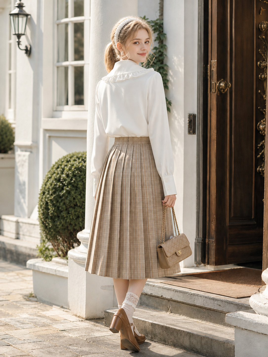 莊園的回憶錄 ∙ 典雅宮廷刺繡荷葉邊長袖襯衫  Manor Memoirs ∙ Elegant Royal Embroidered Ruffle Long Sleeve Blouse