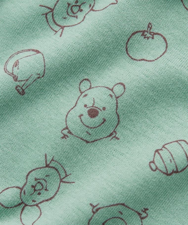 ☀️代購預訂 台灣直送☀️Winnie the pooh小熊維尼純棉人物印花短袖包屁衣短褲圍兜三件套