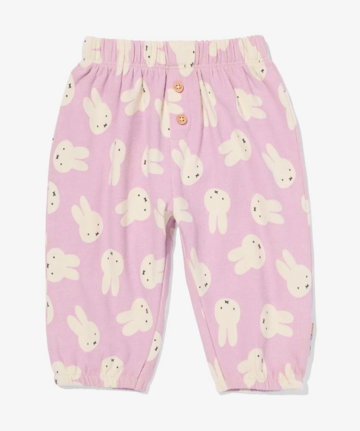 Miffy newborn baby pants (pink) 