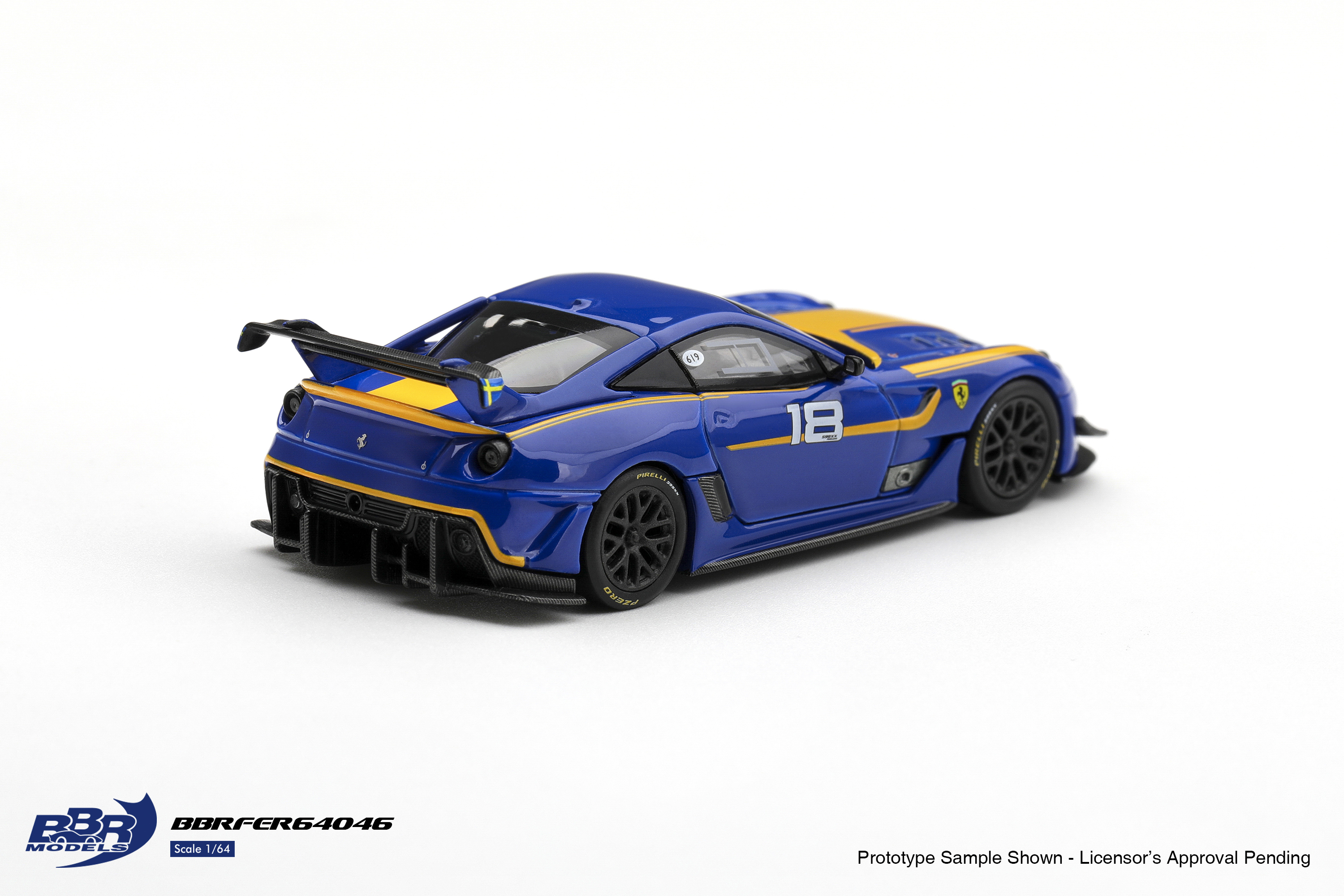 Pre Order - BBR Models ( BBRFER64046 ) Ferrari 599XX Evo #18 / 預訂優惠價 Pre-Order Price: HK$176