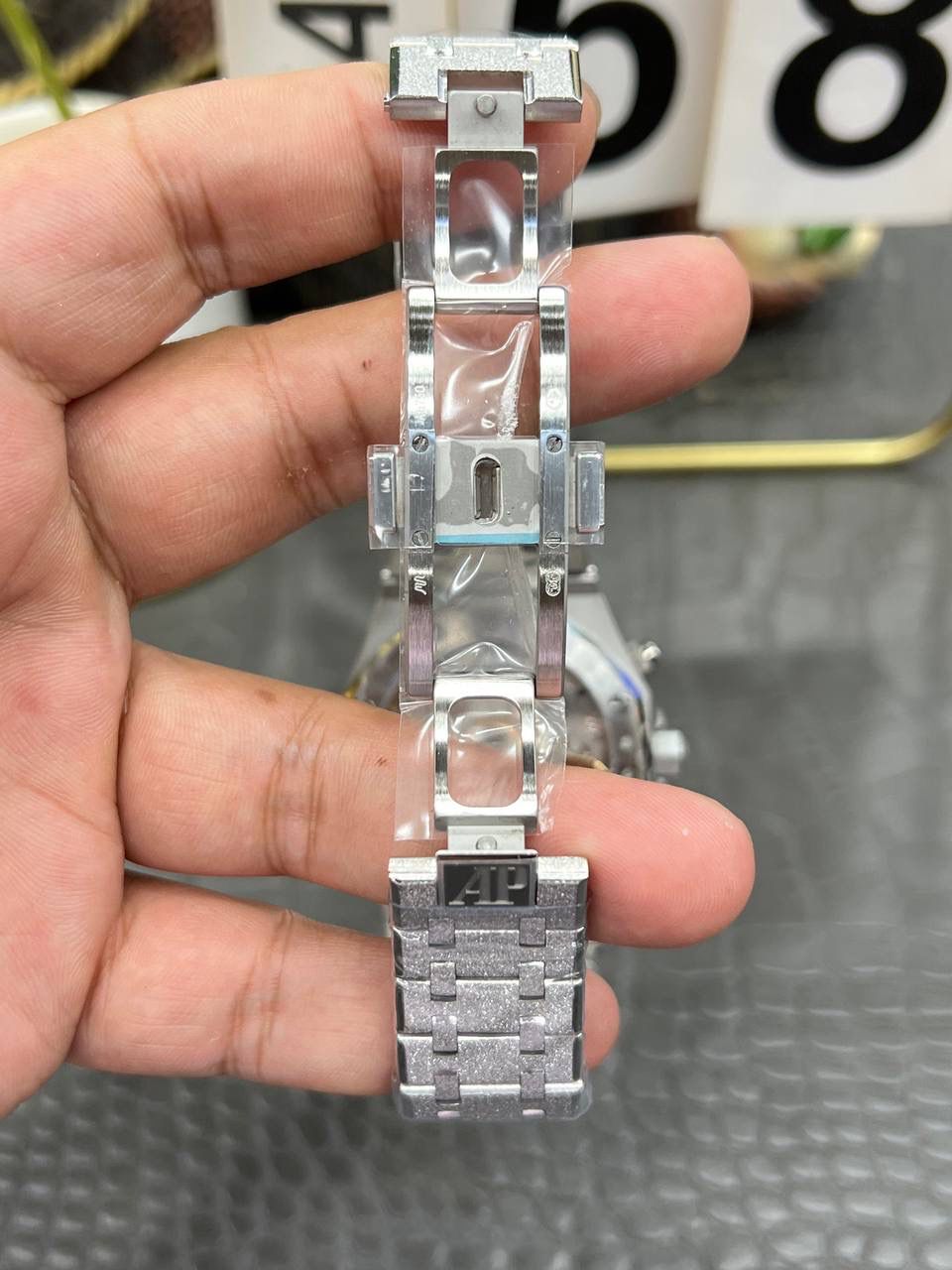 🚀爱彼皇家家橡树26240飞返计时全功能系列/41mm霜金烟熏蓝面/ 搭载原装开模定制Cal.4401全自动一体机械💯