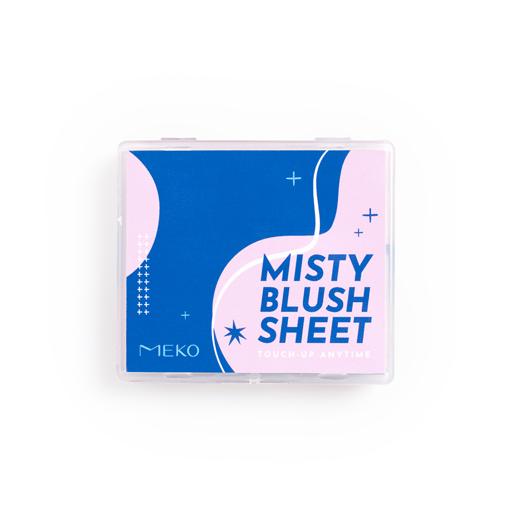 【台灣】MEKO 柔霧粉嫩補妝腮紅吸油紙（100入）