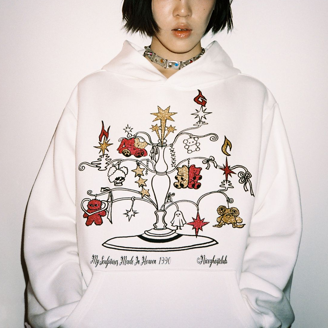 [niceghostclub] HEAVEN SCULPTURE HOODIE (2色)