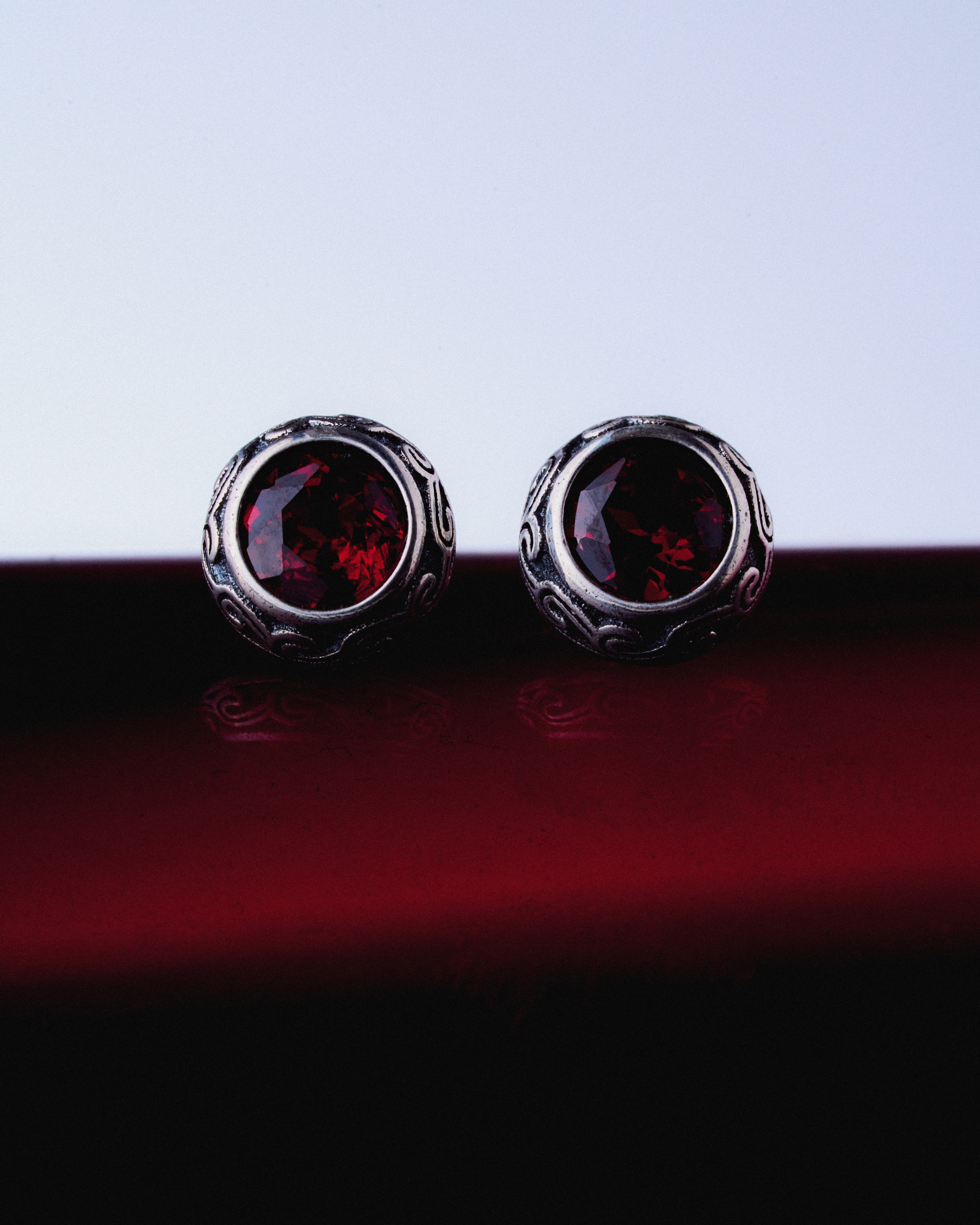 Crimson Notes Earring