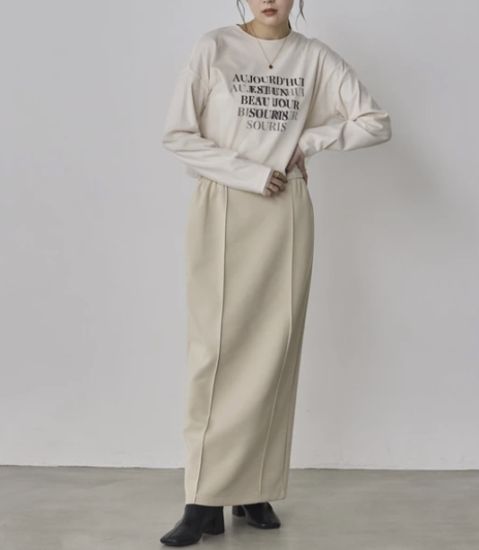 優雅細褶長裙 - 2026 流行穿搭  優雅長裙 春夏時尚穿搭 柔軟舒適 成人休閒 日常穿搭 易於配搭 日本直送   #JP-I-260015