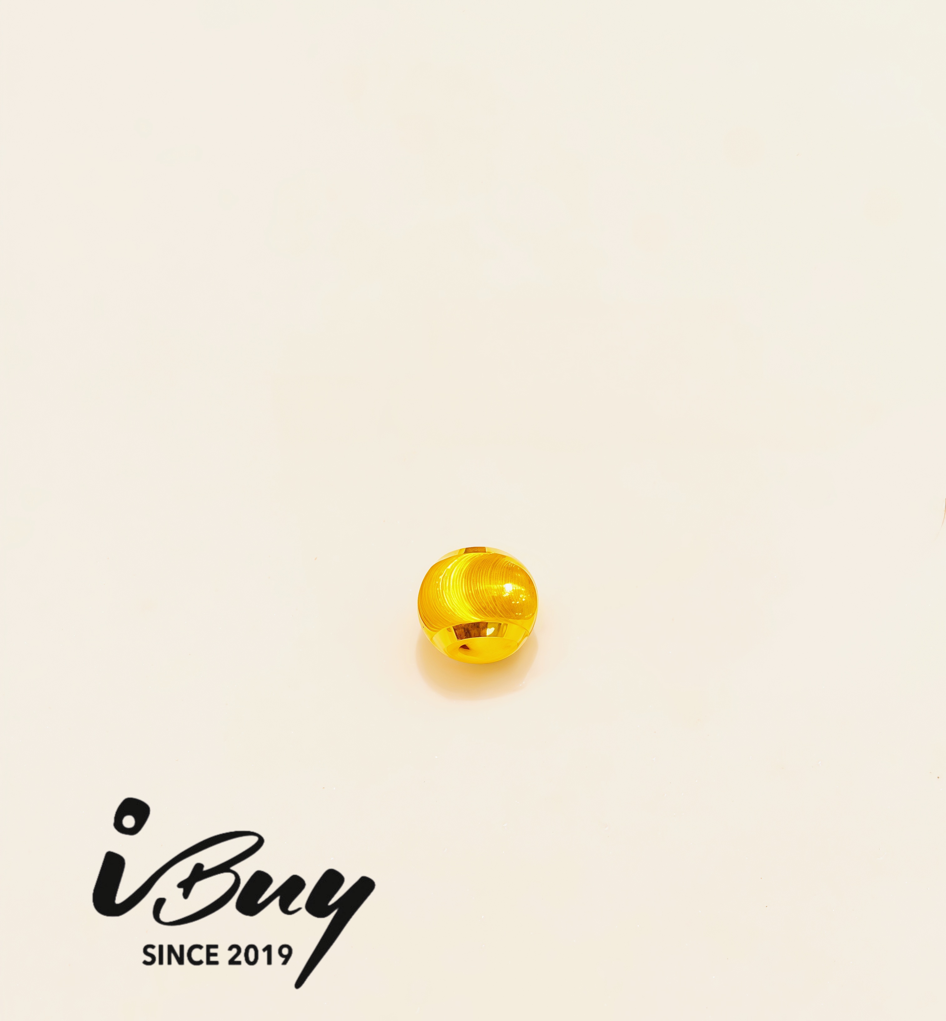 999 GOLD 5MM CAT EYE BEAD 999 金 5MM 猫眼路路通串咀