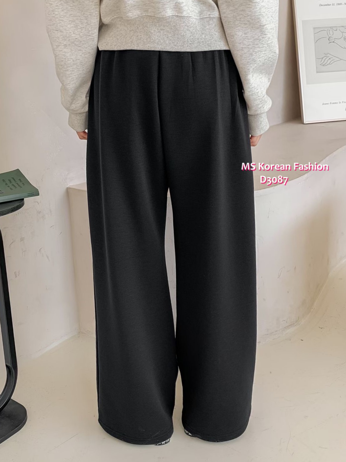 D3087 韓國🇰🇷靚色闊筒休閒褲