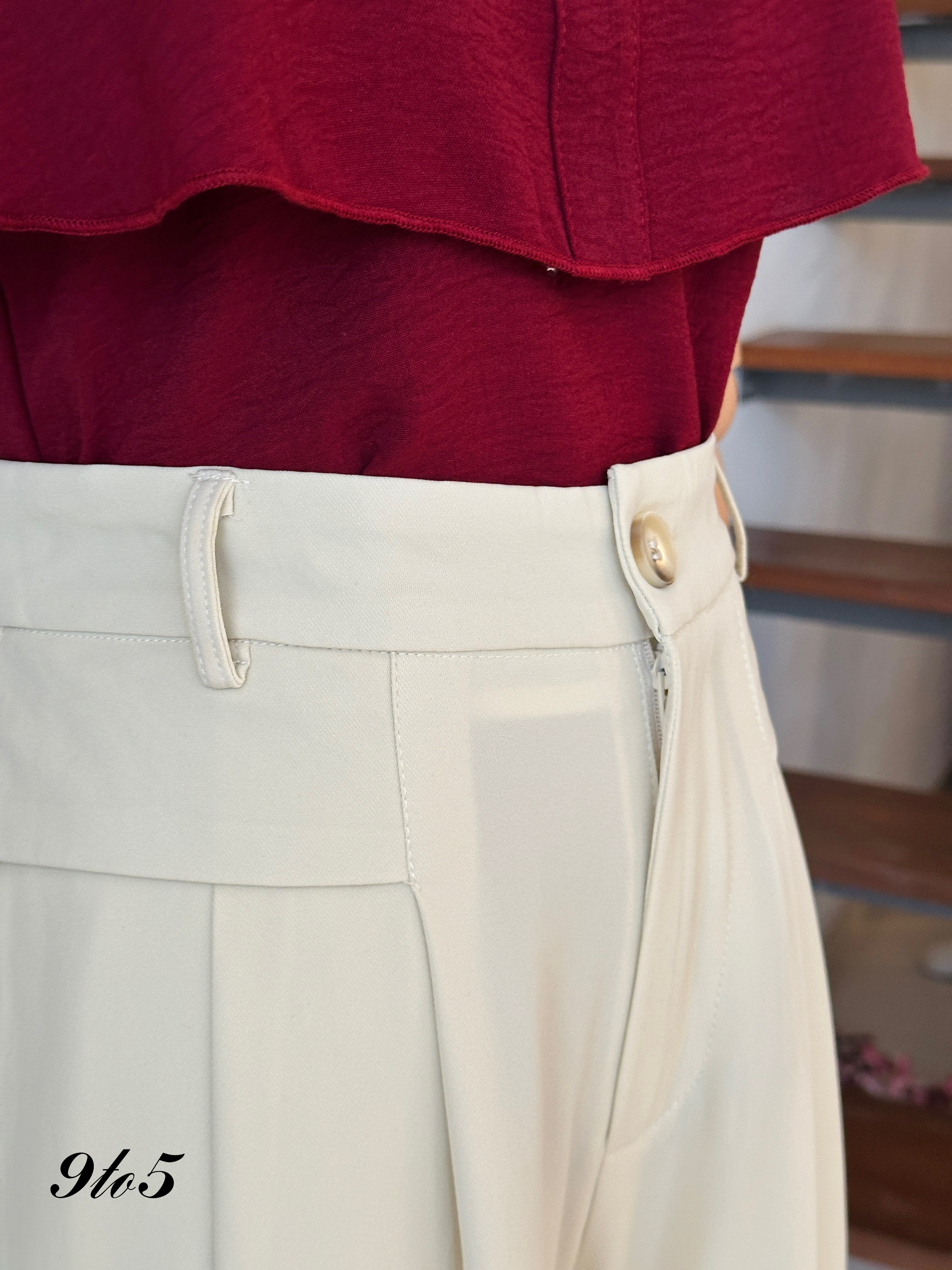 S1784 A Line Long Pants - 3 Colors