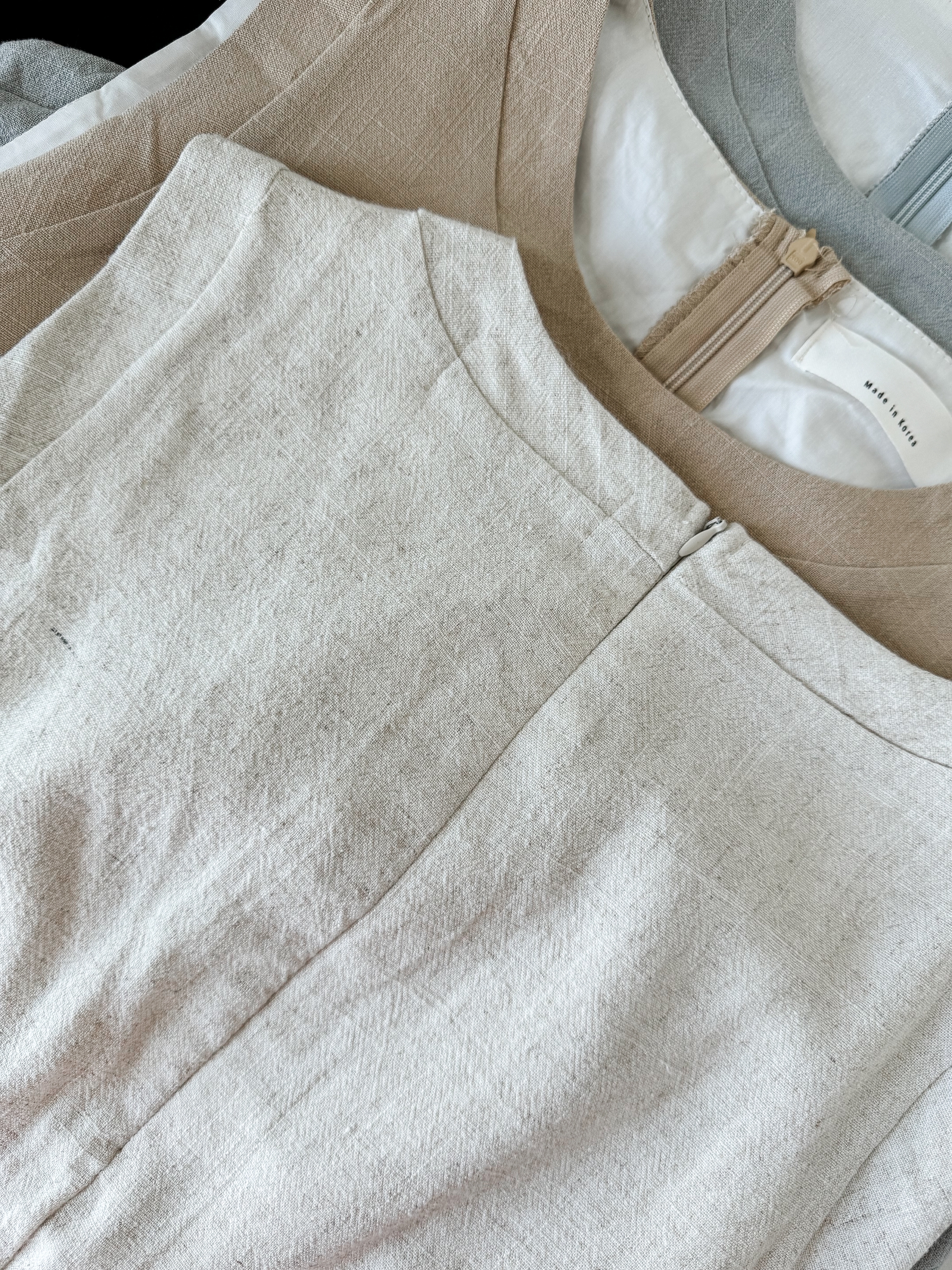 Mona Chill Cotton Linen Top 韩系假两件个性流苏棉麻上衣 (4 colours )