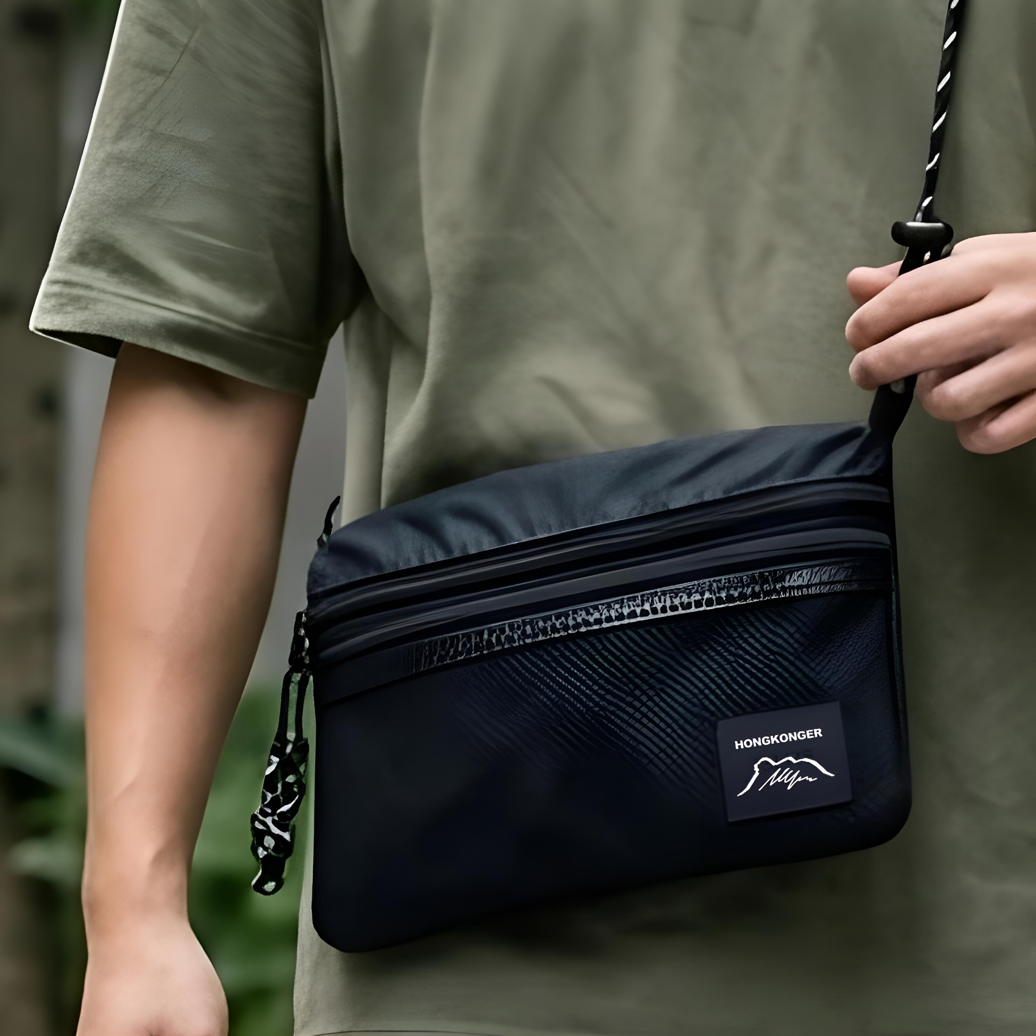 HONGKONGER 機能網面隨身 Sacoche 袋 (防潑水)