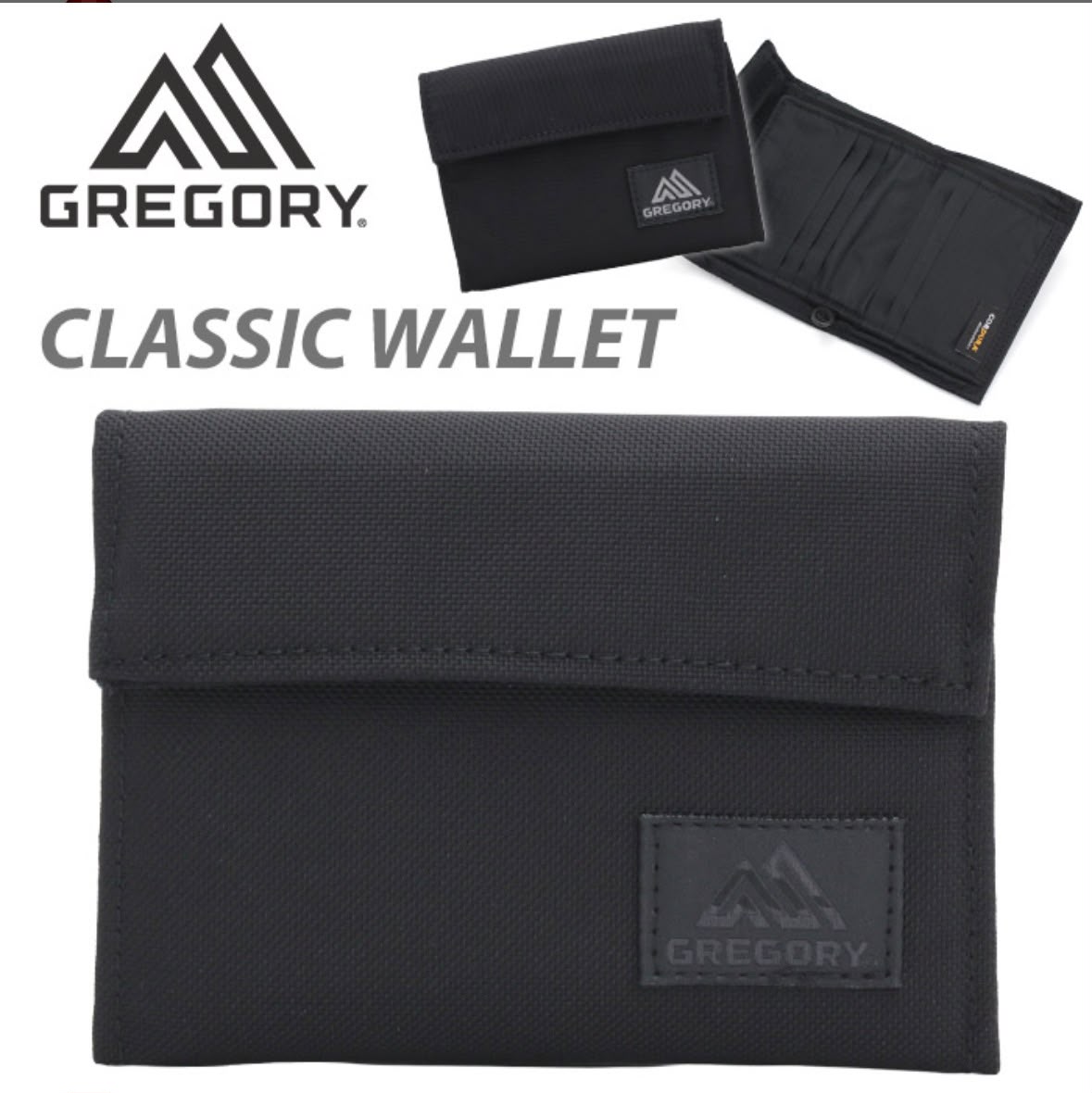 ✨商品代購服務需補運費✨ GREGORY Classic Wallet 經典三摺銀包 (黑色)