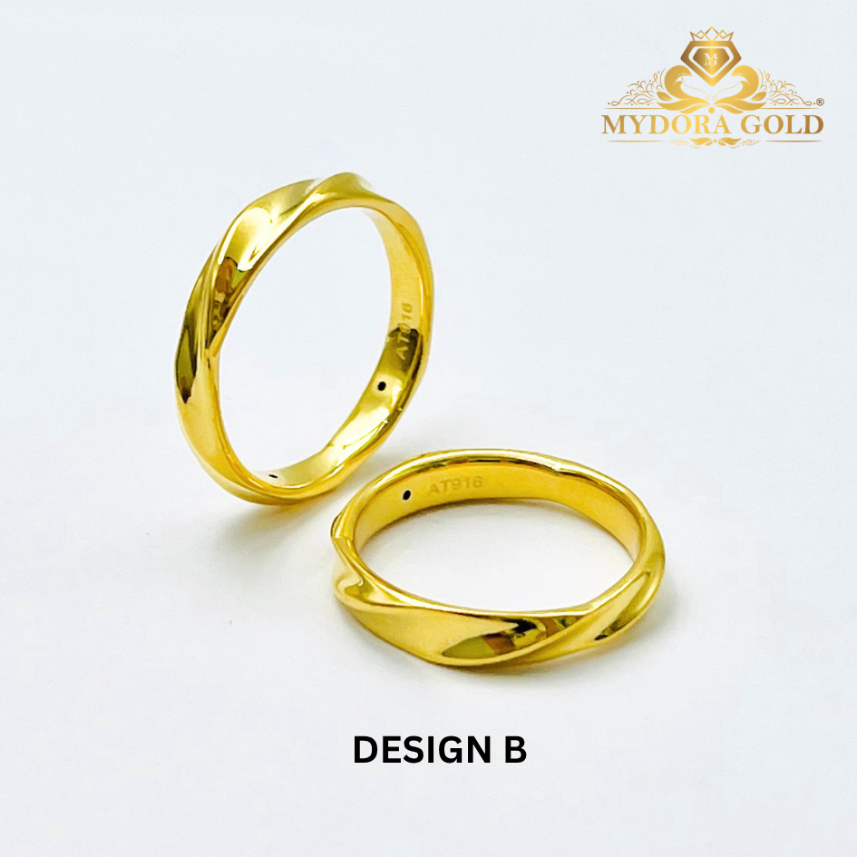 MYDORA Cincin Belah Rotan Twisted (5G) l EMAS 916/22K