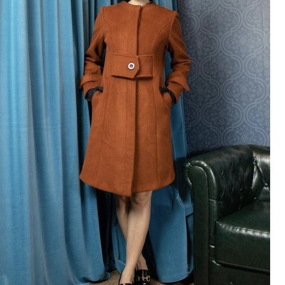 (Last L)1960s MOD style Double Layer Cashmere & Wool Winter Jacket/Coat (FM161)