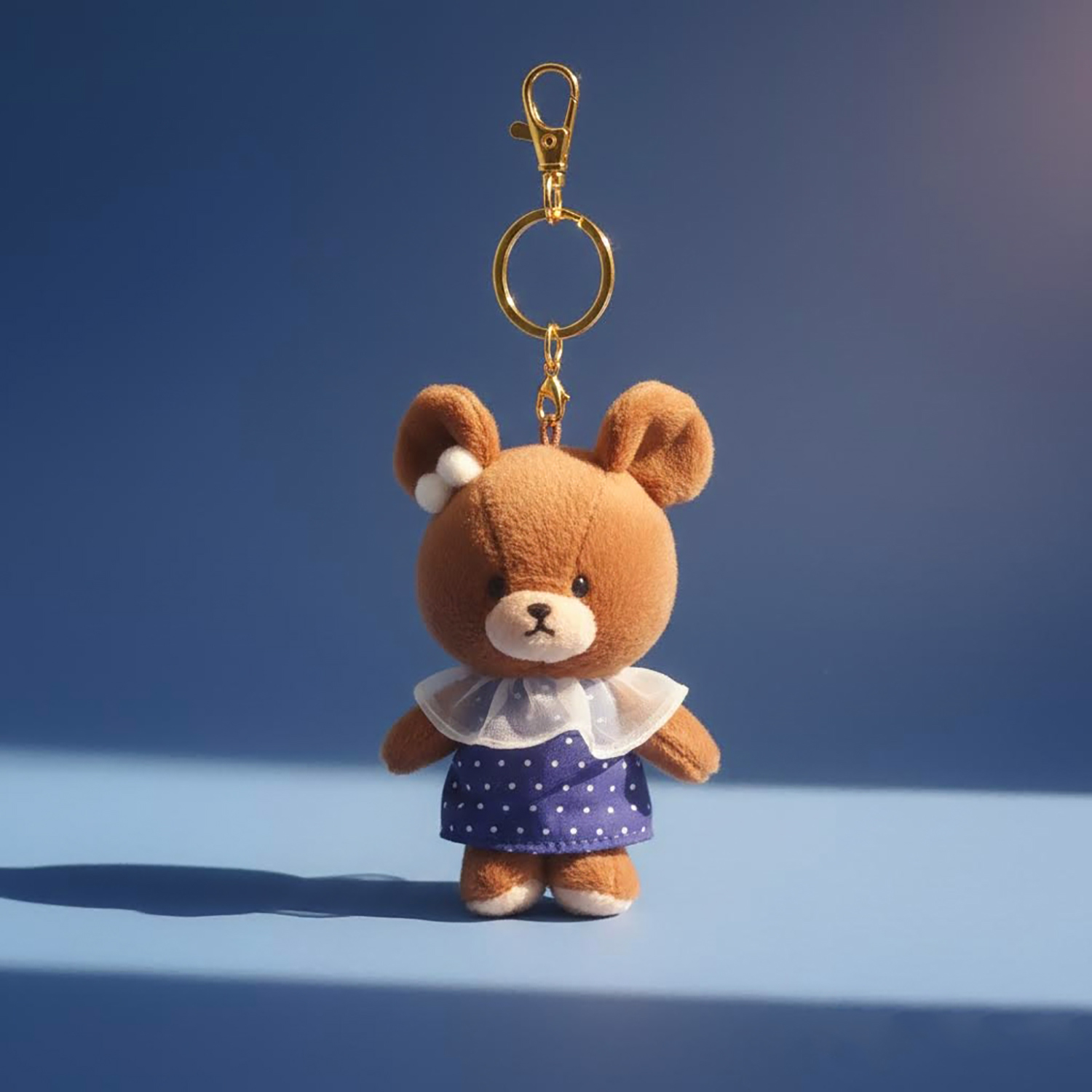 The Bears' School - 公仔掛飾 (Jackie藍白圓點裙子款)