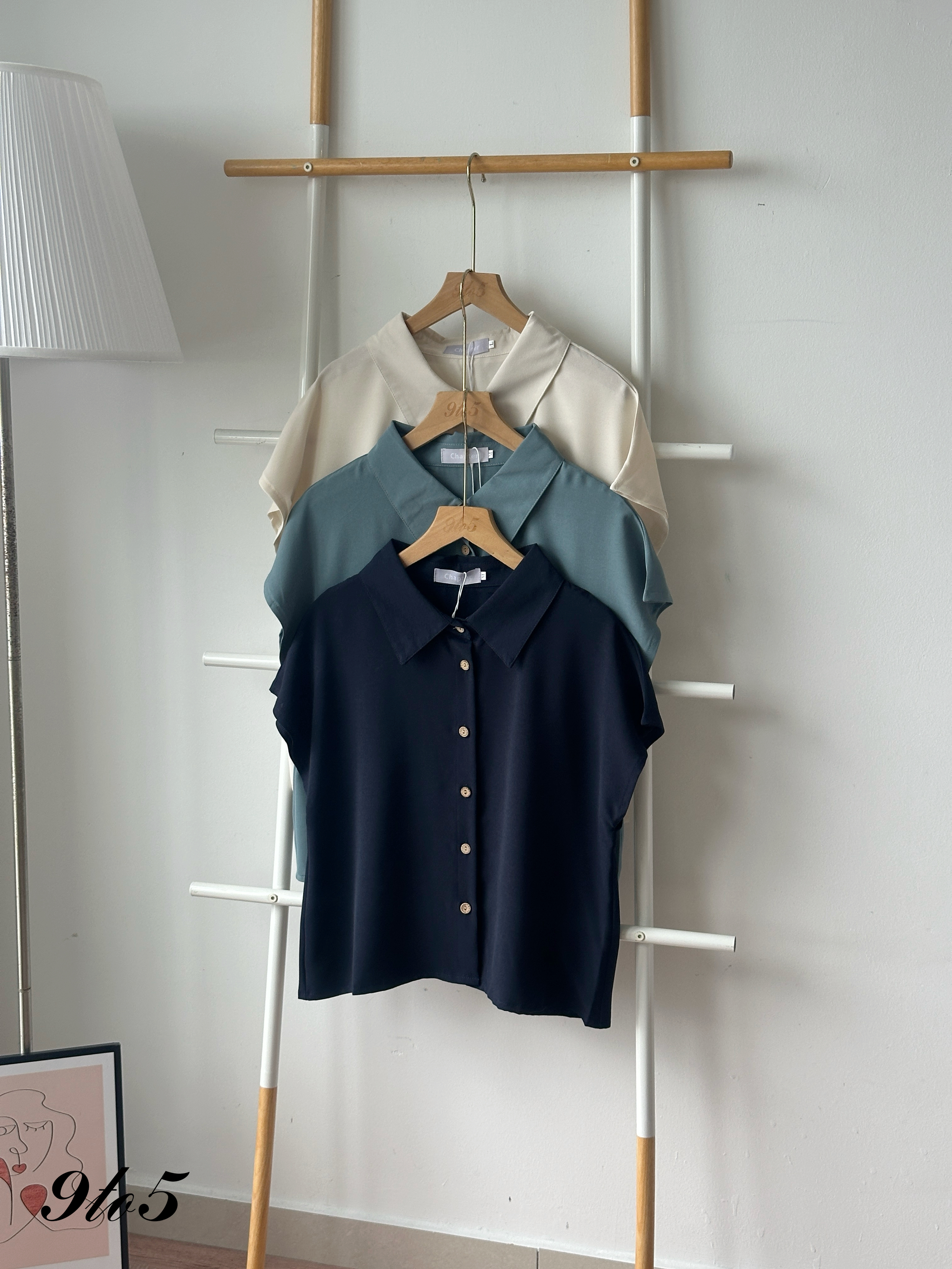 T4308 Cape Sleeve Shirt - 3 Colors 