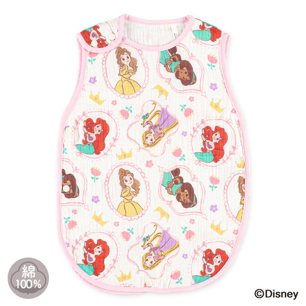 🇯🇵預訂 日本直送🇯🇵Disney公主滿印棉紗背心防踢睡袋