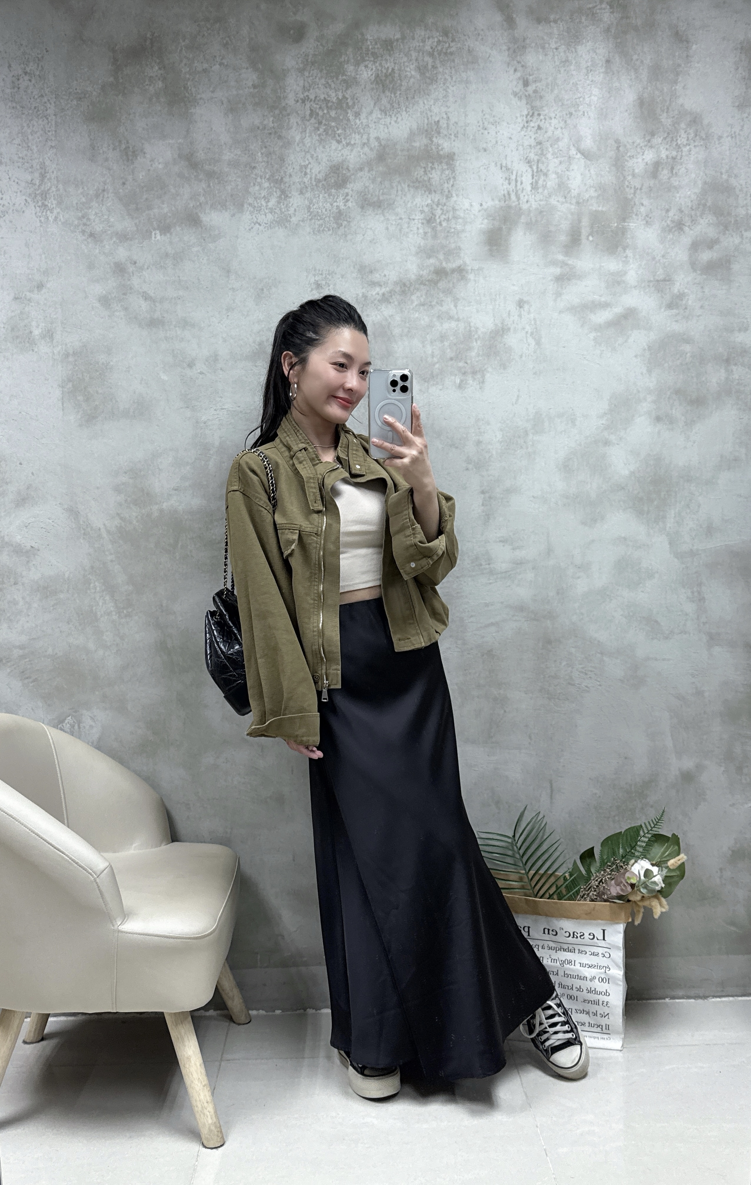 不規則雙層緞面半絨