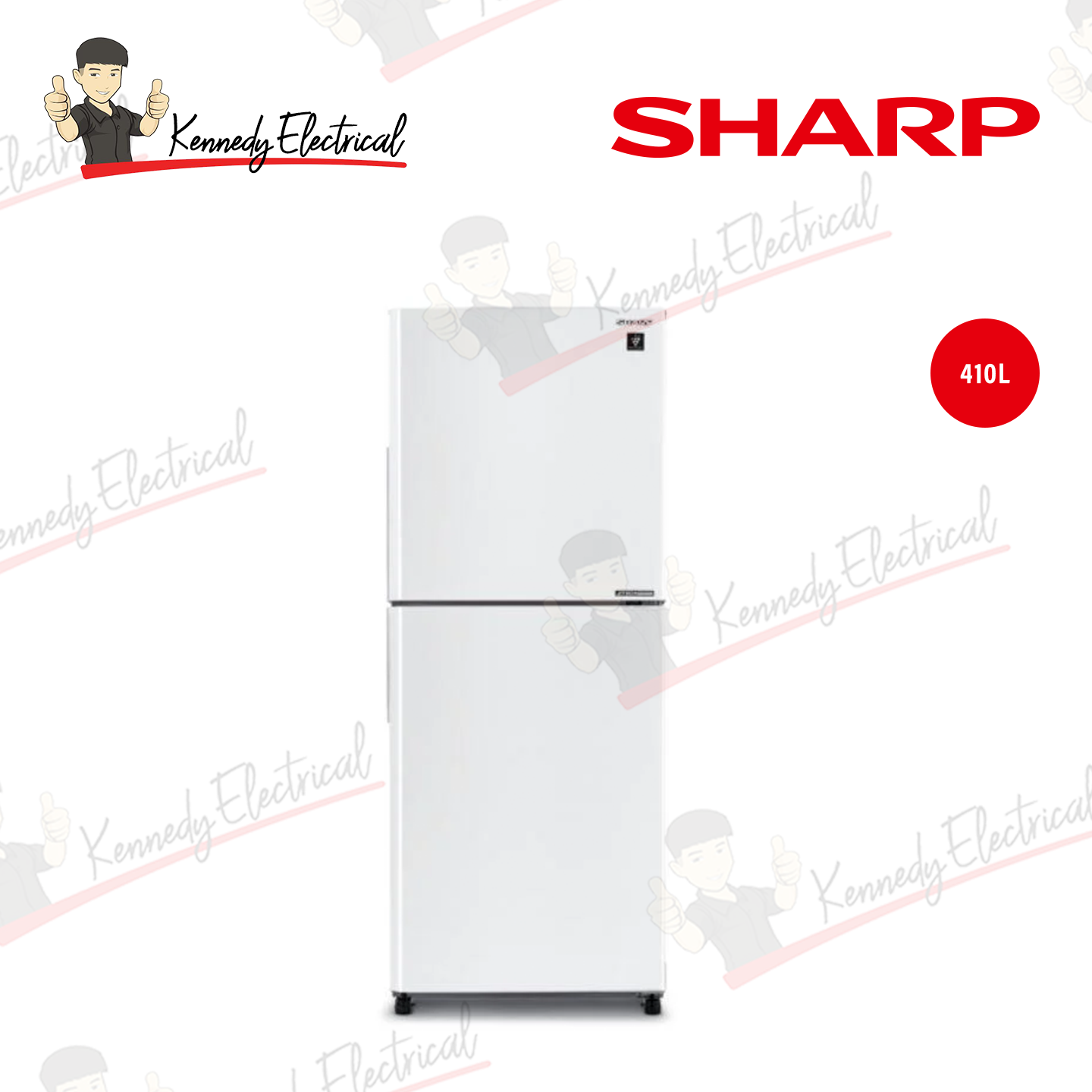 Sharp 410L J-Tech Inverter Refrigerator (SJ4122MWH)