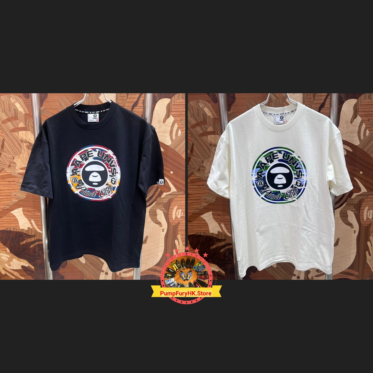 AAPE Relaxed fit AAPEUNVS moonface tee (1858) 寬鬆版