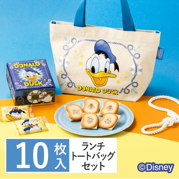 🌸 【預訂】Donald 白朱古力夾心餅Tote Bag Set (10入) - Tokyo Banana x Donald Duck, Chip & Dale