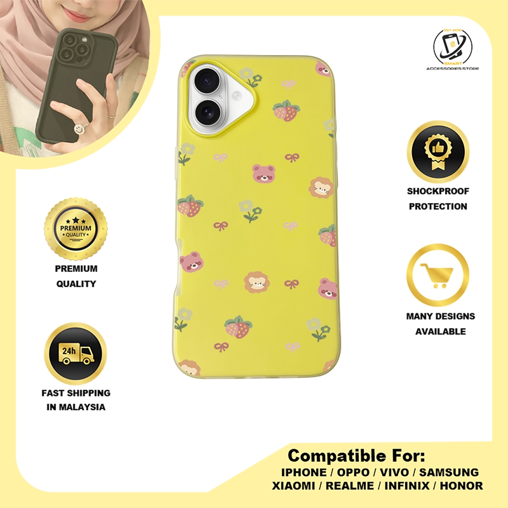 JELLY CASE PHONE FOR IPHONE - DESIGN FLOWER H