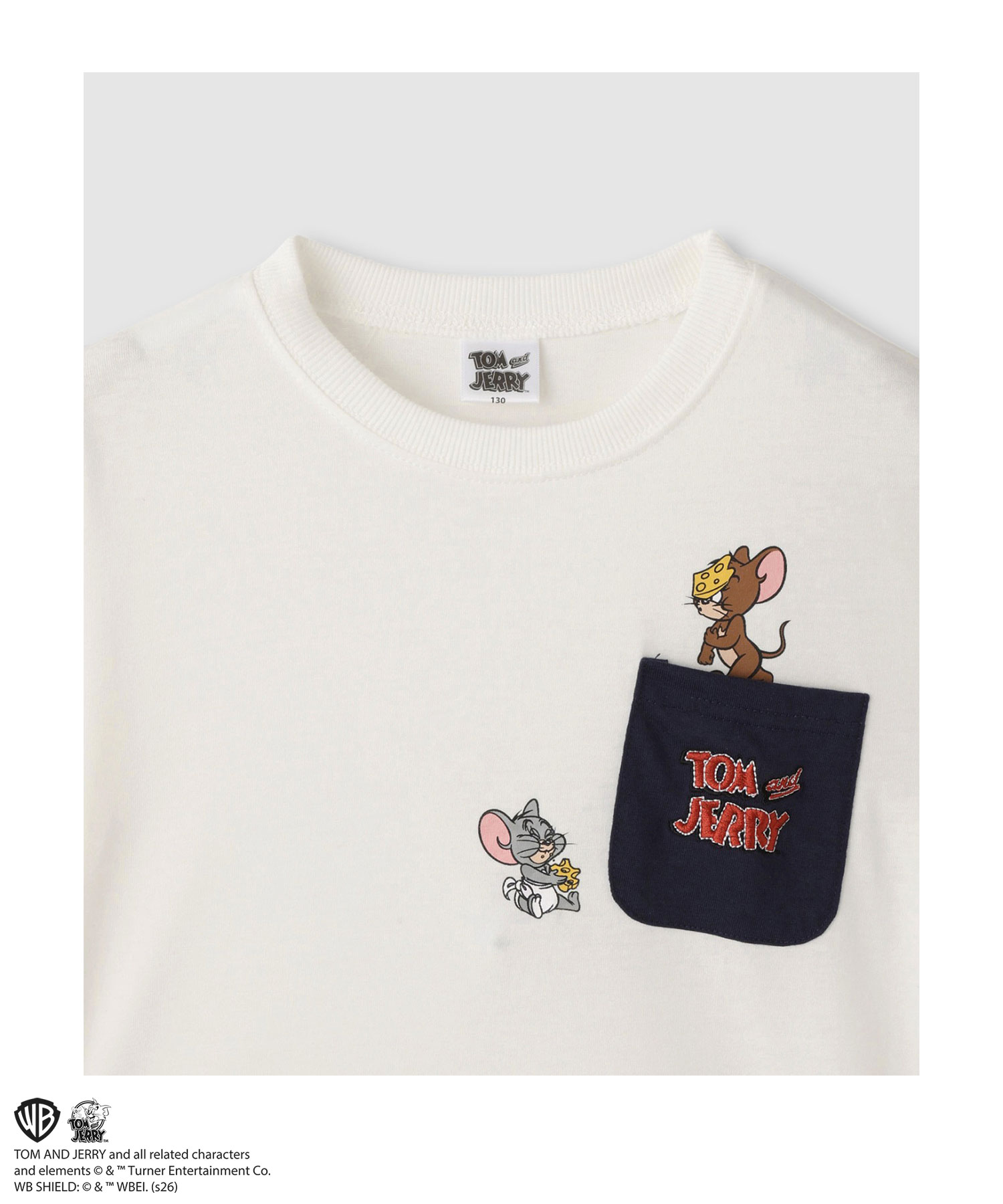 🆕【⭐訂購⭐】  🇯🇵日本直送 🌀 #TomNJerry 刺繡口袋 短袖T恤 [2款選] 🌀 [ELJA-0112][261113]