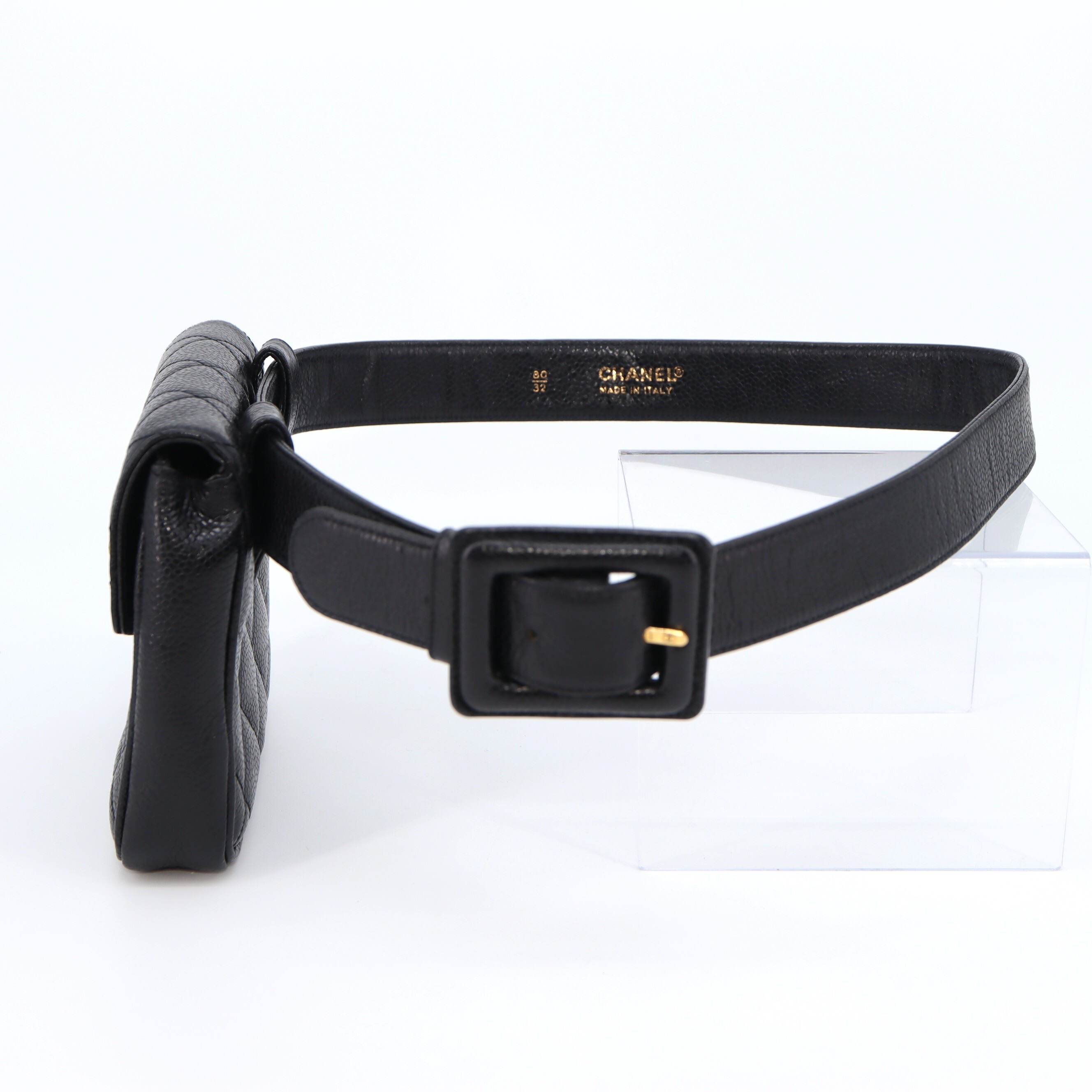 Chanel Coco Mark Matelasse Caviar Waist Bag