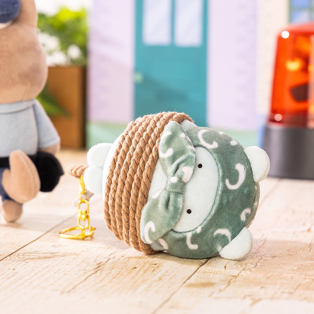 現貨｜Toraebi 小白虎與黑虎蝦 兔兔醫生 被抓住的盜賊老鼠 日版 吊飾 毛公仔 掛件 (384724)