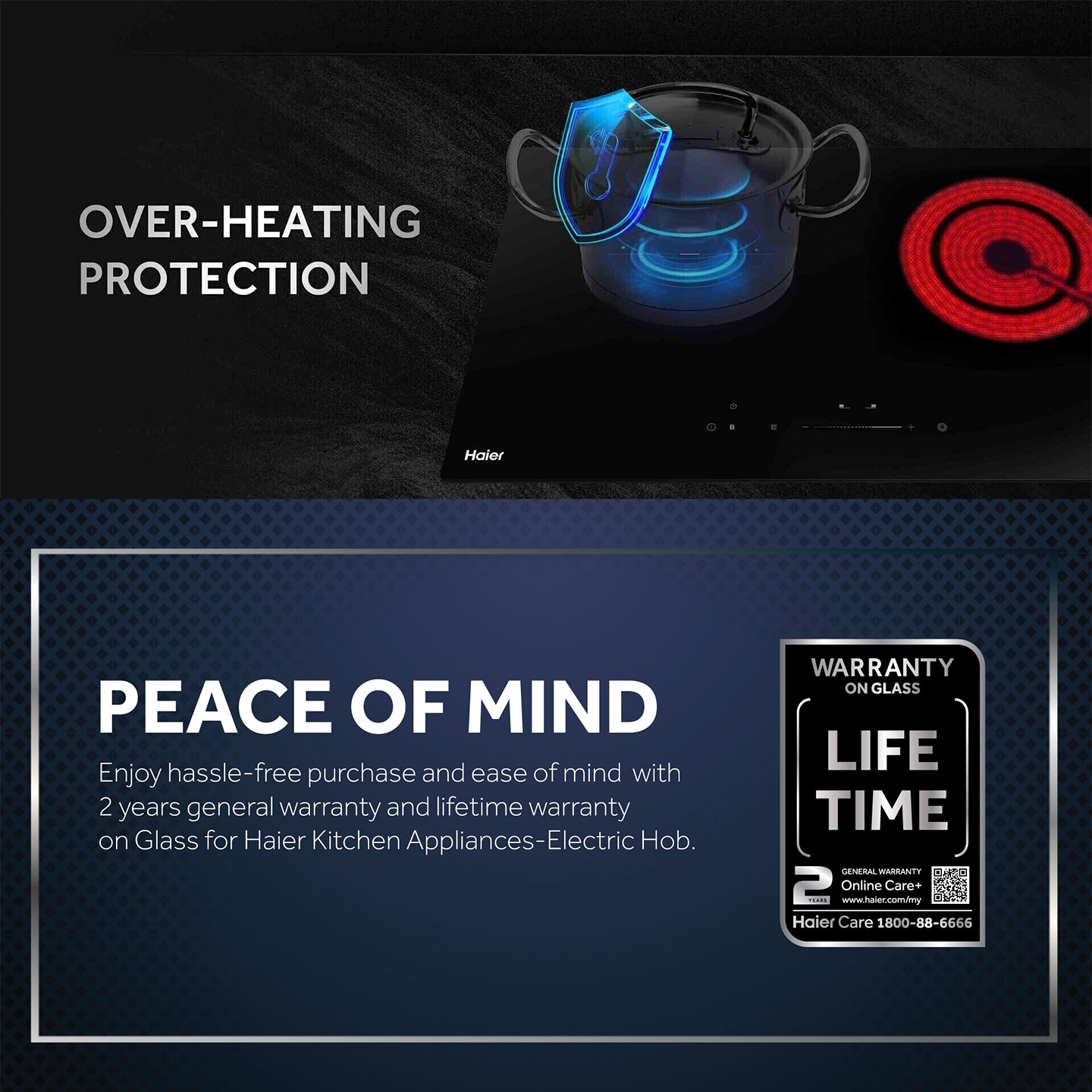 Haier Built-in Electric Ceramic Hob (HB-Y672TK1DC)