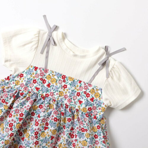 🆕【⭐訂購⭐】🇯🇵  日本直送🌀假2件 碎花 扇貝型下擺 少女上衣［3款選］🌀[ELCA-0215][260424]