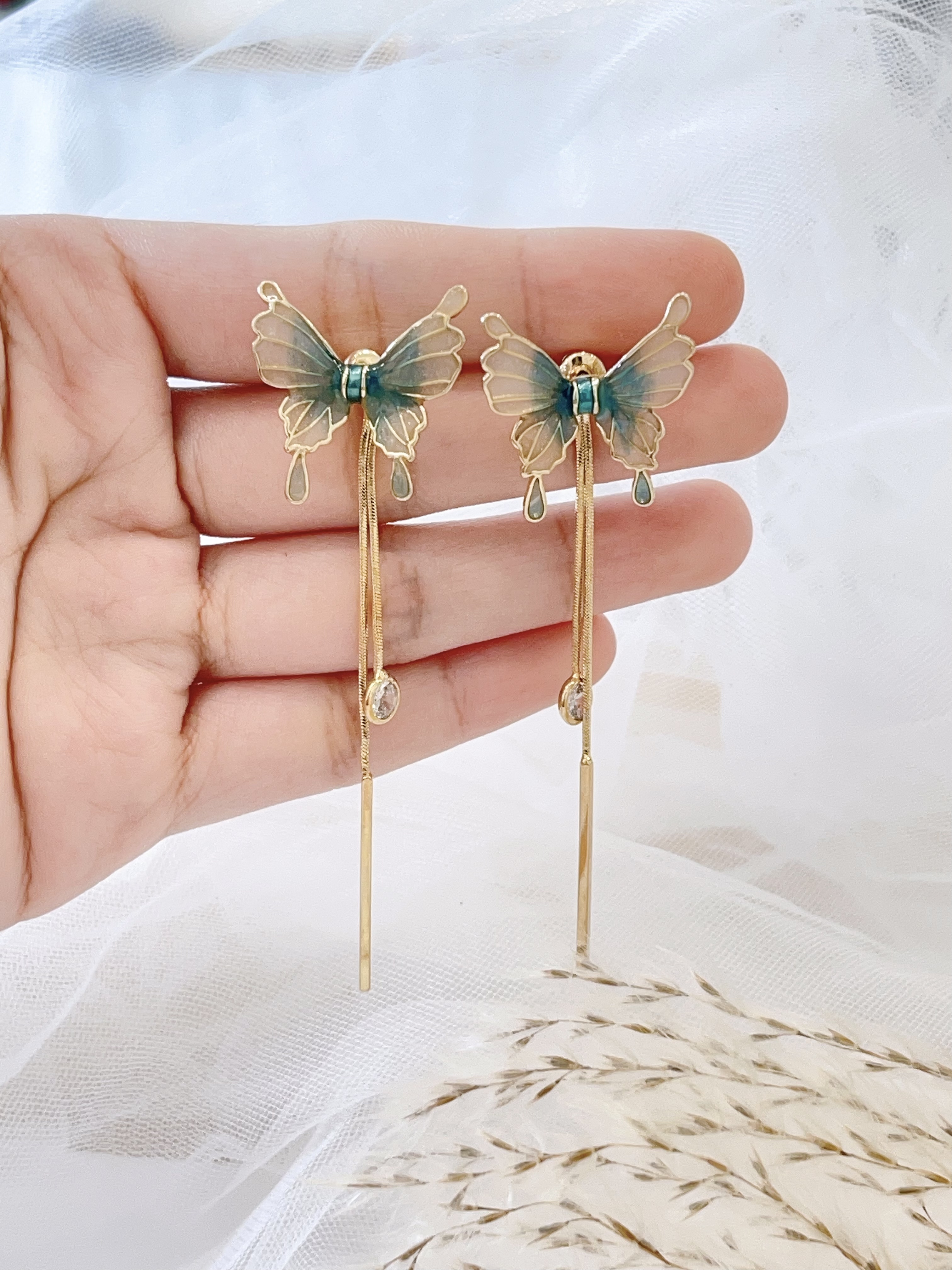 蝴蝶系列🦋两戴式长流苏耳环