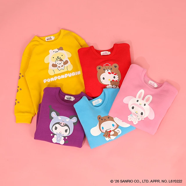 🆕【⭐訂購⭐】🇯🇵日本直送 🌀 #Sanrio Friends 絨毛衛衣［5款選］🌀  [PLJA-0083] [261019]