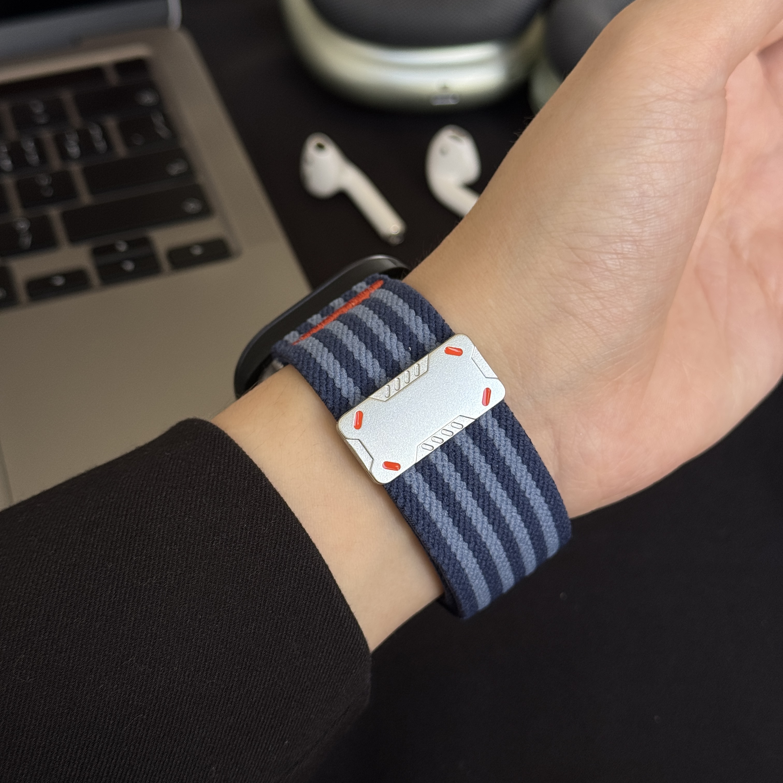 智能手錶帶 機甲工裝磁性扣系列