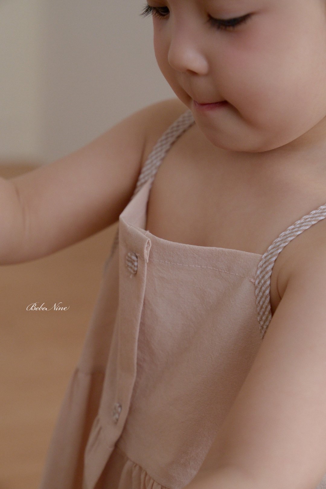 ☀️預訂 韓國直送☀️🇰🇷Bebenine三色荷葉邊下擺純棉吊帶連身裙