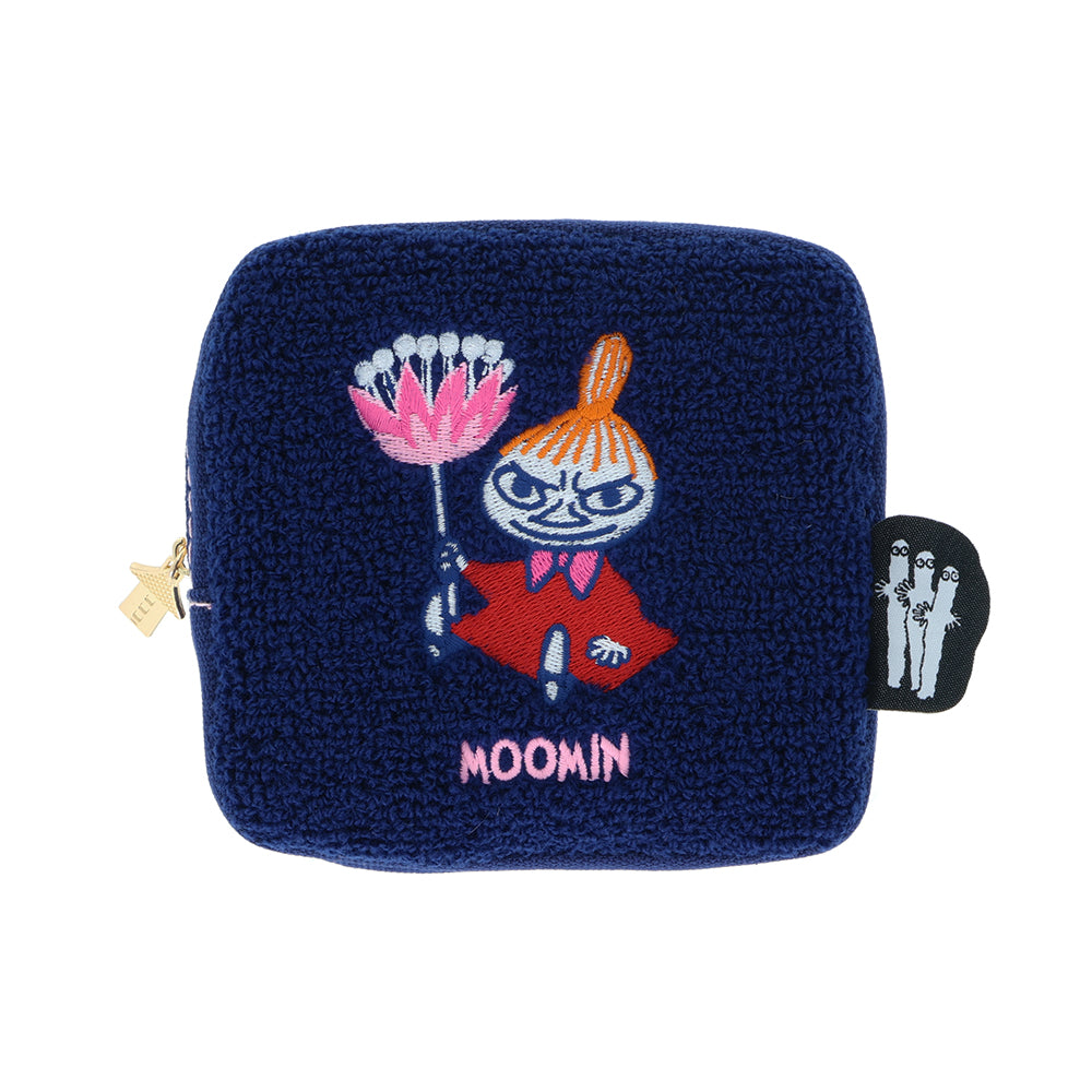 現貨｜Little My 阿美 Moomin 姆明 日版 毛毛刺繡 化妝袋 (S2340232)