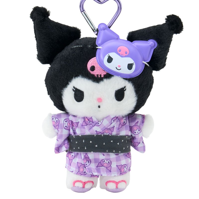 現貨｜Sanrio Kuromi 夏日祭典系列 日版 吊飾 毛公仔 連心形扣 (04191-2)