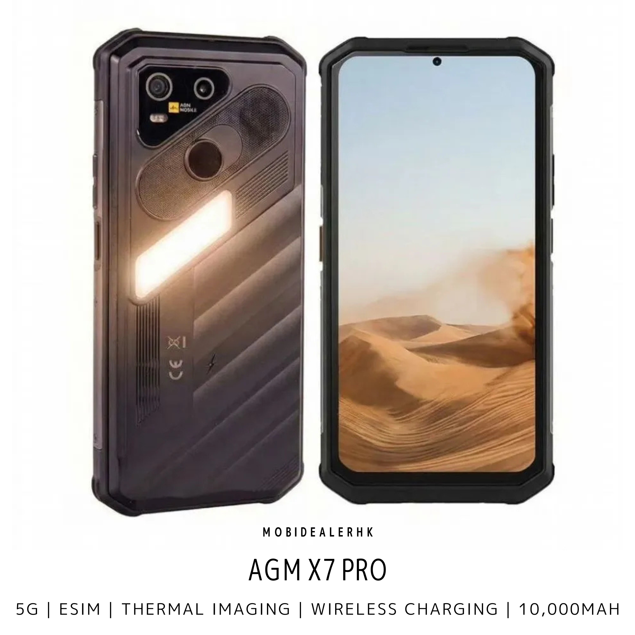 AGM X7 Pro 5G三防手機｜熱成像 10000mAh｜MobiDealerHK