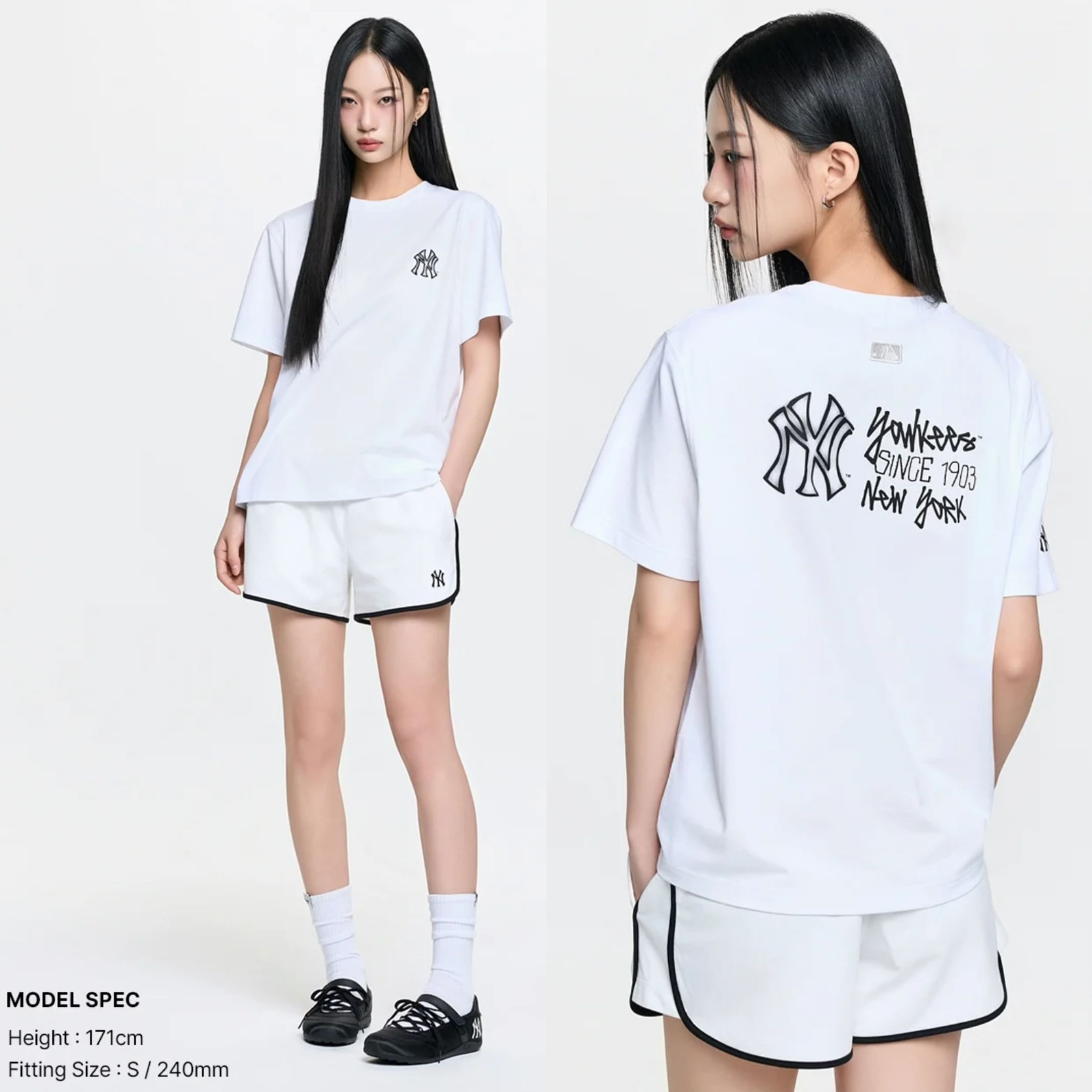 *🇰🇷韓國直送MLB韓國🇰🇷專門店 紐約洋基隊SIMPLE LOGO T-SHIRTS 3ATSB0863男女同款 折扣優惠🈹*